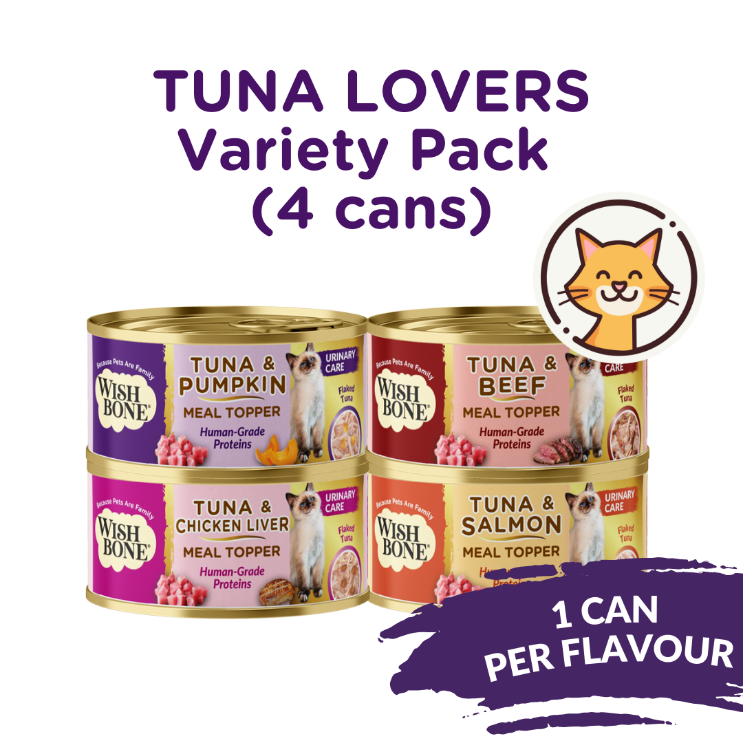 Wishbone Tuna Lovers Variety Pack Cat Urinary Care Toppers