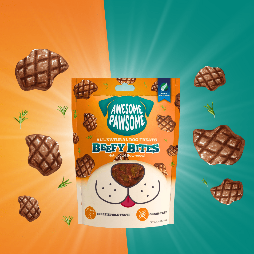 Awesome Pawsome Beefy Bites 85g - Wishbone Pet Foods NZ
