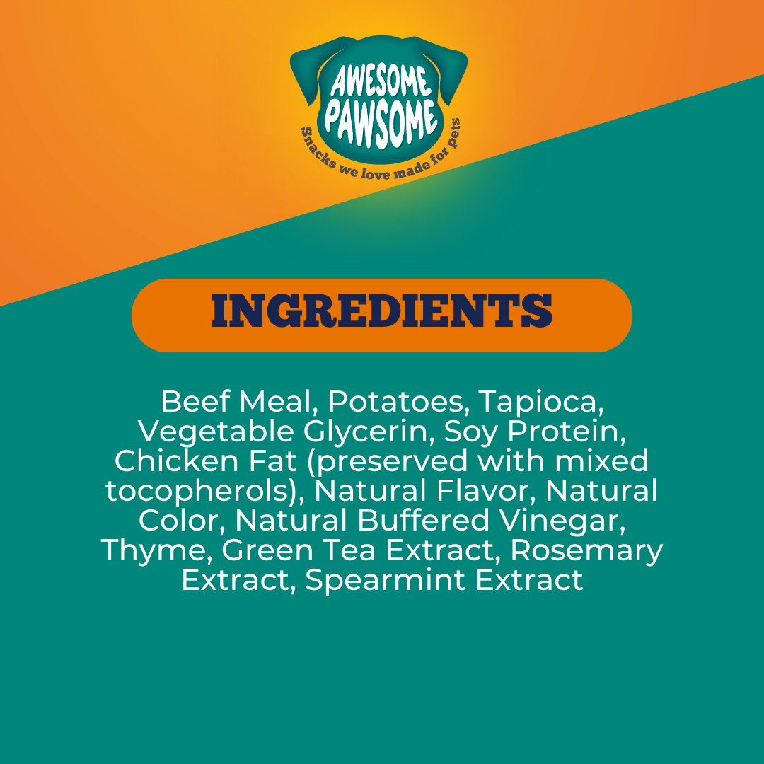 Awesome Pawsome Beefy Bites 85g - Wishbone Pet Foods NZ