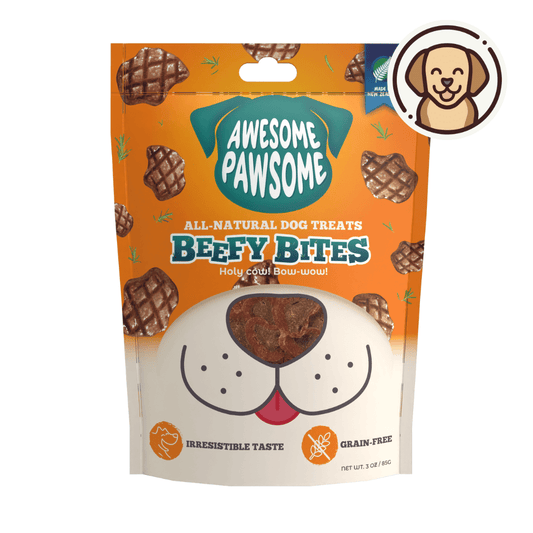 Awesome Pawsome Beefy Bites 85g - Wishbone Pet Foods NZ