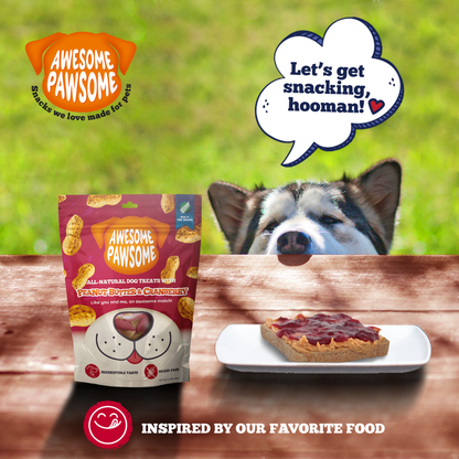 Awesome Pawsome Peanut Butter and Cranberry 85g - Wishbone Pet Foods NZ
