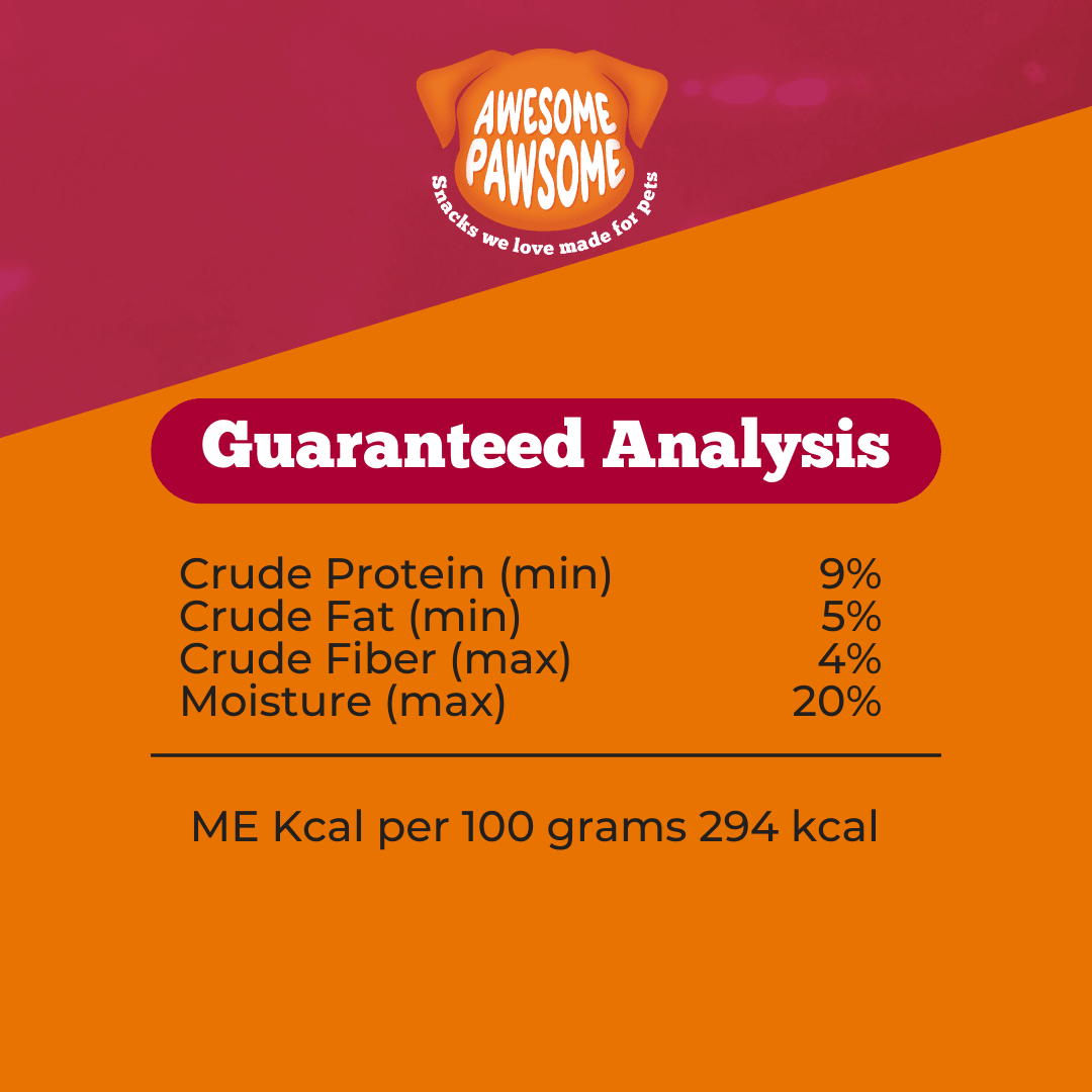 Awesome Pawsome Peanut Butter and Cranberry 85g - Wishbone Pet Foods NZ