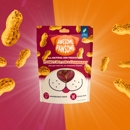 Awesome Pawsome Peanut Butter and Cranberry 85g - Wishbone Pet Foods NZ