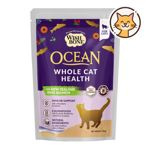 [Cat Trial Pack] Wishbone Ocean New Zealand King Salmon Dry Cat Food - Wishbone Pet Foods NZ