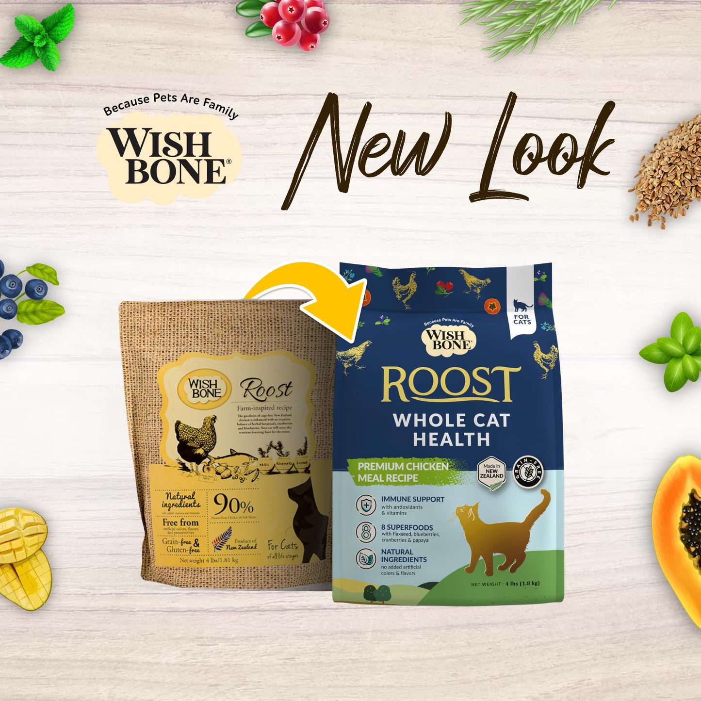 [Cat Trial Pack] Wishbone Roost New Zealand Chicken Dry Cat Food - Wishbone Pet Foods NZ