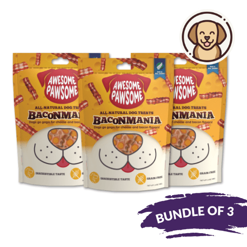 [Dog Treat Bundle of 3] Awesome Pawsome Baconmania 85g - Wishbone Pet Foods NZ