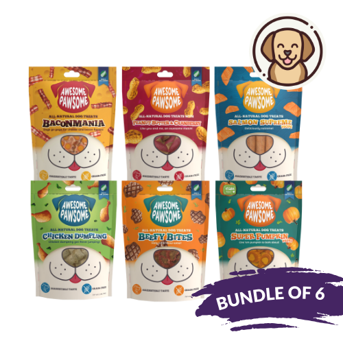 Awesome Pawsome 6 Pack All Natural Dog Treats