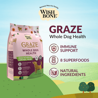 [Dog Trial Pack] Wishbone Graze New Zealand Beef and Lamb Dry Dog Food - Wishbone Pet Foods NZ