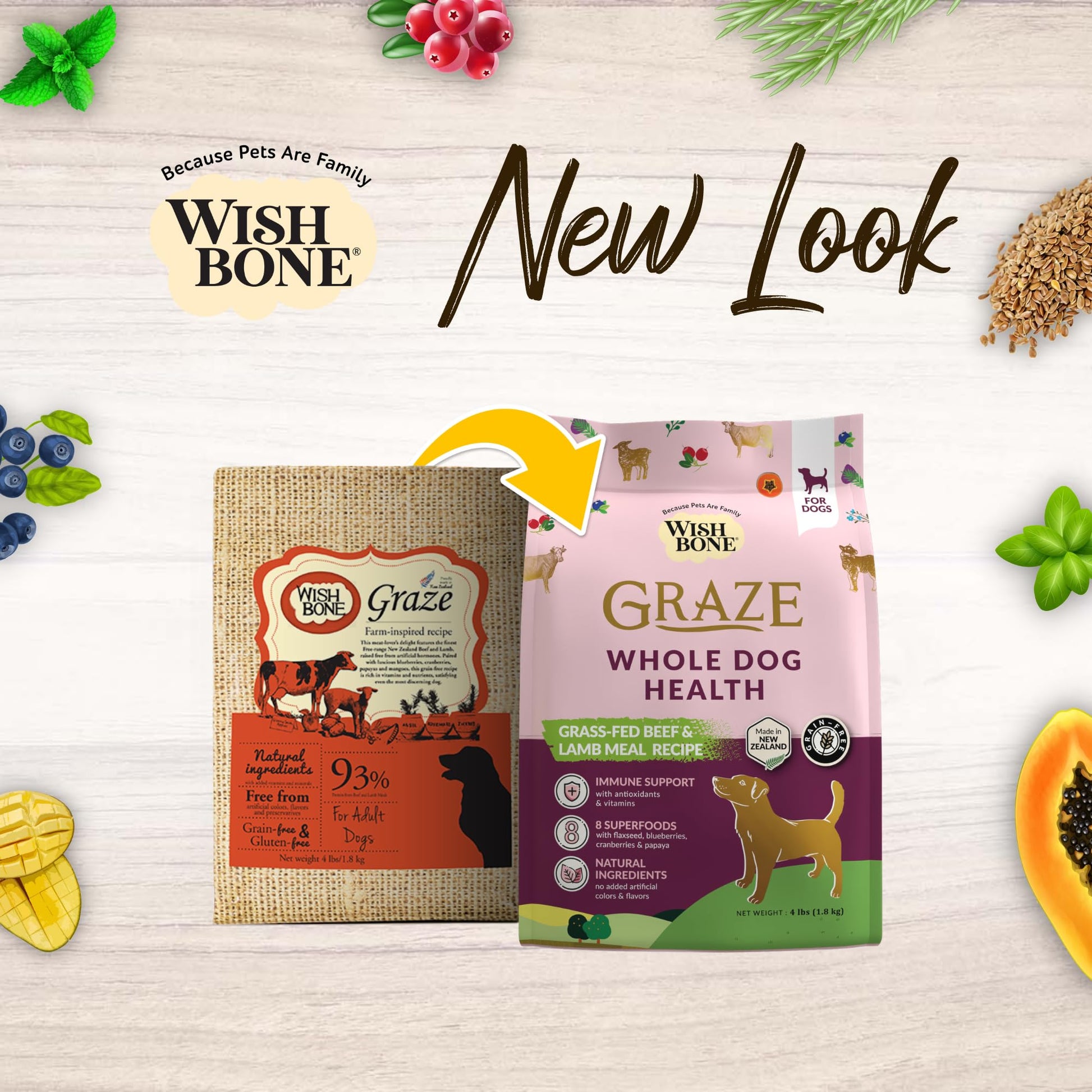 [Dog Trial Pack] Wishbone Graze New Zealand Beef and Lamb Dry Dog Food - Wishbone Pet Foods NZ