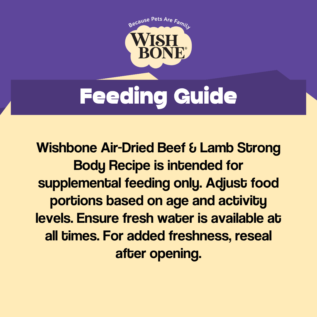 Wishbone Air-Dried Beef & Lamb Dog Food 454g - Wishbone Pet Foods NZ