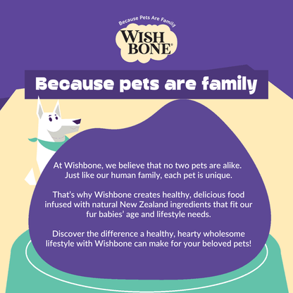 Wishbone Air-Dried Beef & Lamb Dog Food 454g - Wishbone Pet Foods NZ