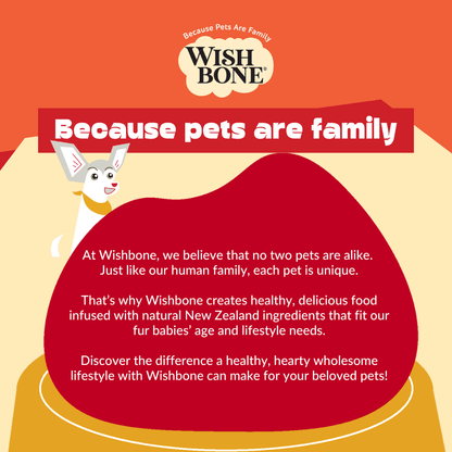 Wishbone Air-Dried Lamb Dog Food 454g - Wishbone Pet Foods NZ