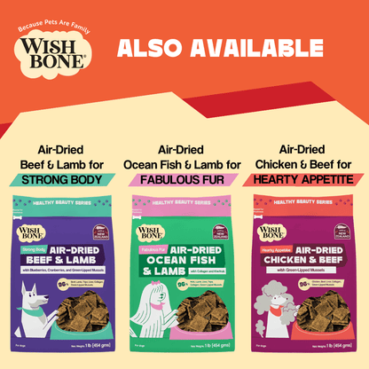 Wishbone Air-Dried Lamb Dog Food 454g - Wishbone Pet Foods NZ