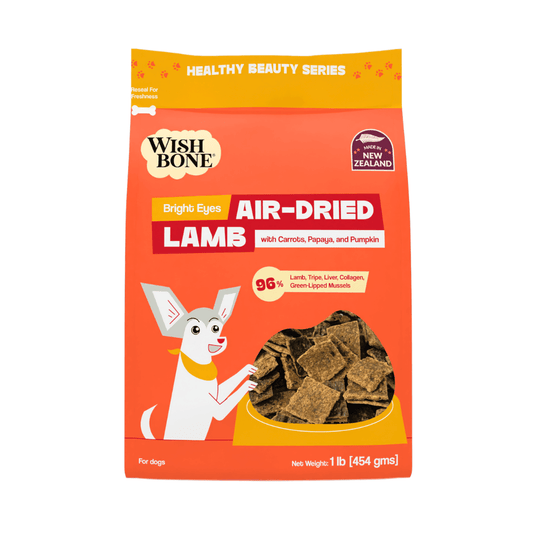 Wishbone Air-Dried Lamb Dog Food 454g - Wishbone Pet Foods NZ