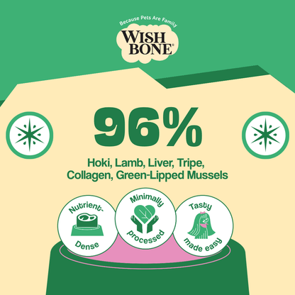 Wishbone Air-Dried Ocean Fish & Lamb Dog Food 454g - Wishbone Pet Foods NZ