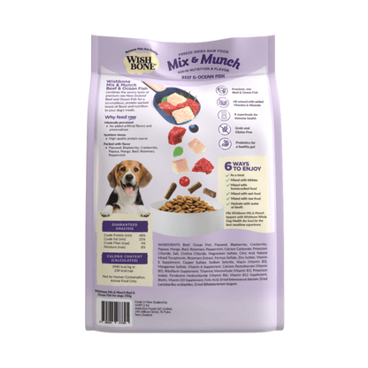 Wishbone Beef & Ocean Fish Freeze - Dried Raw Topper for Cats 350g - Wishbone Pet Foods NZ