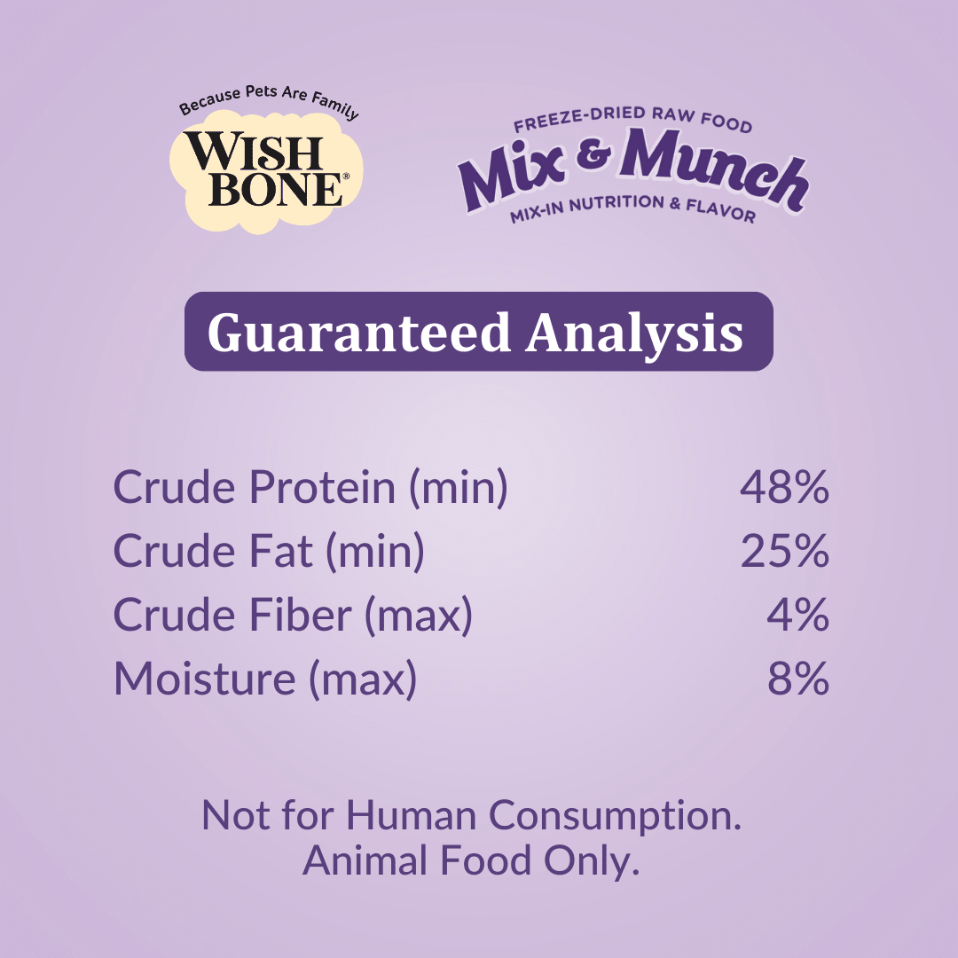 Wishbone Beef & Ocean Fish Freeze - Dried Raw Topper for Cats 350g - Wishbone Pet Foods NZ