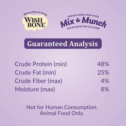 Wishbone Beef & Ocean Fish Freeze - Dried Raw Topper for Cats 350g - Wishbone Pet Foods NZ