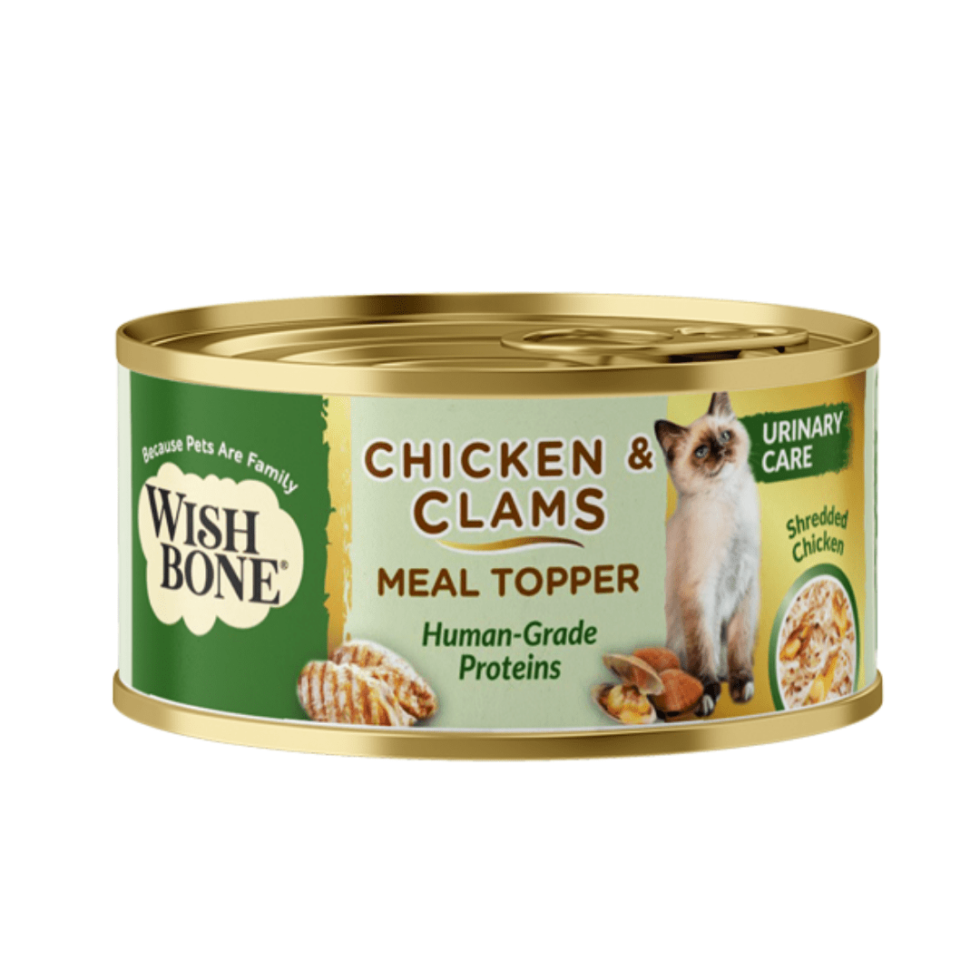 Wishbone Chicken & Clams - Cat Urinary Care Topper in Cans 85g - Wishbone Pet Foods NZ