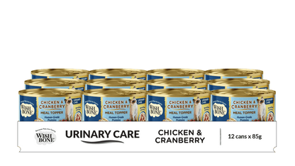 Wishbone Chicken & Cranberry - Cat Urinary Care Topper in Cans 85g - Wishbone Pet Foods NZ