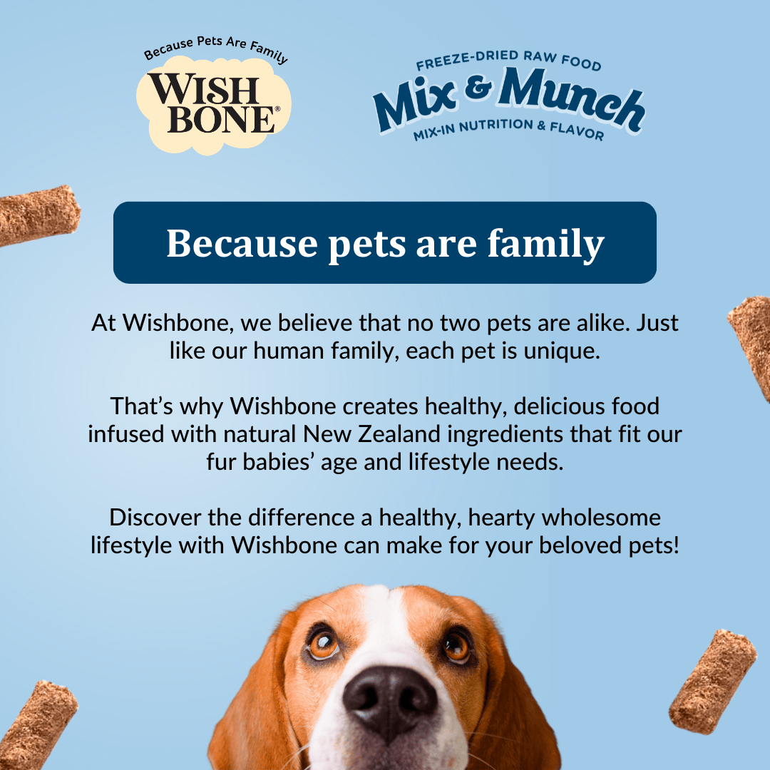 Wishbone Chicken & Rabbit Freeze - Dried Raw Topper for Dogs - 350g - Wishbone Pet Foods NZ
