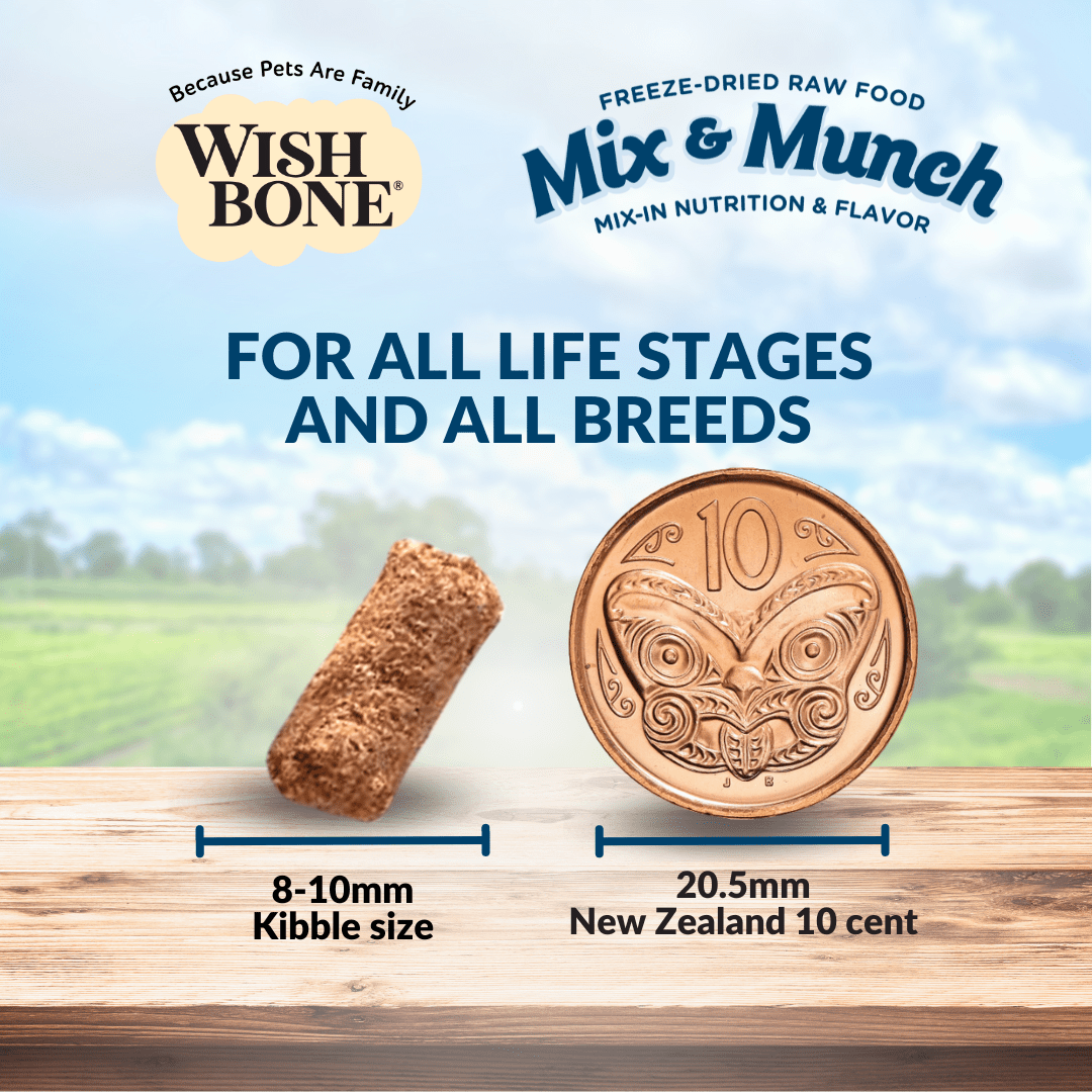 Wishbone Chicken & Rabbit Freeze - Dried Raw Topper for Dogs - 350g - Wishbone Pet Foods NZ
