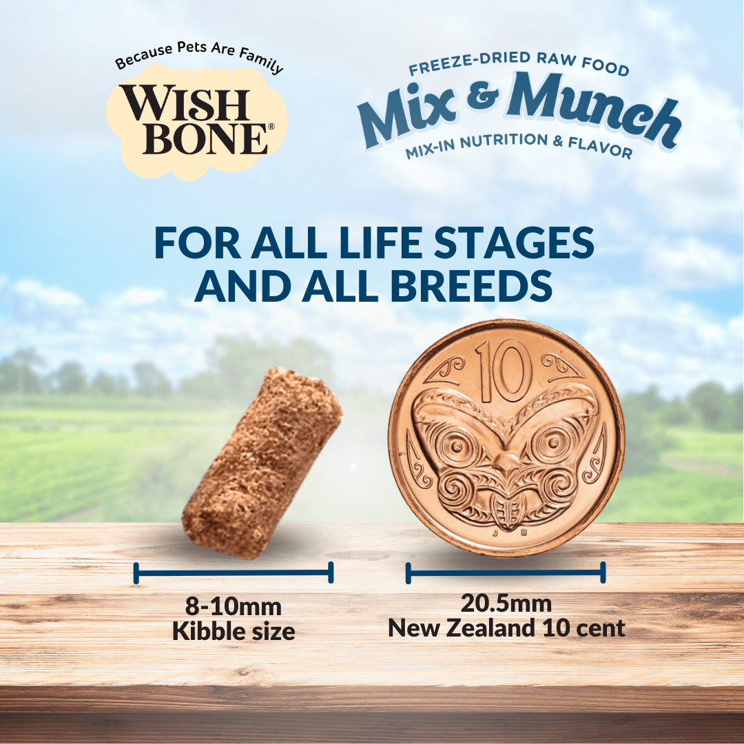 Wishbone Chicken & Rabbit Freeze - Dried Topper for Cats 350g - Wishbone Pet Foods NZ