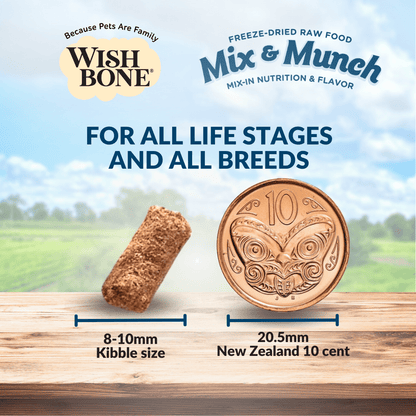 Wishbone Chicken & Rabbit Freeze - Dried Topper for Cats 350g - Wishbone Pet Foods NZ
