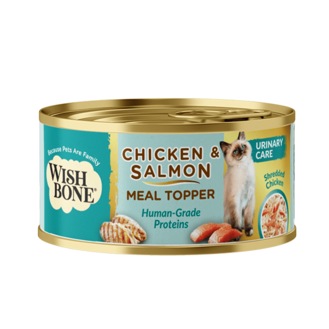 Wishbone Chicken & Salmon - Cat Urinary Care Topper in Cans 85g - Wishbone Pet Foods NZ