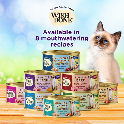 Wishbone Chicken & Salmon - Cat Urinary Care Topper in Cans 85g - Wishbone Pet Foods NZ