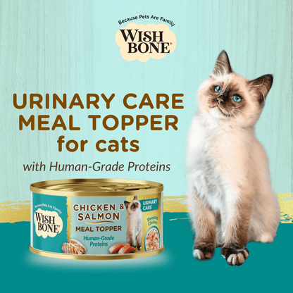 Wishbone Chicken & Salmon - Cat Urinary Care Topper in Cans 85g - Wishbone Pet Foods NZ