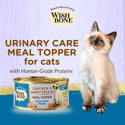 Wishbone Chicken & Sweet Potato - Cat Urinary Care Topper in Cans 85g - Wishbone Pet Foods NZ