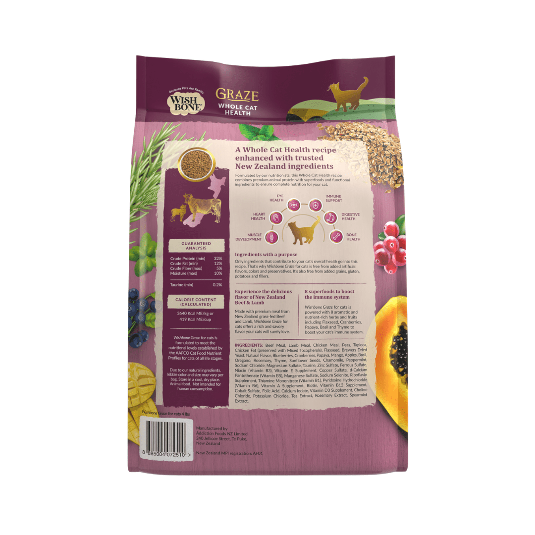 Wishbone Graze dry cat food bag