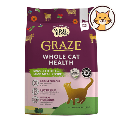 Wishbone Graze New Zealand Beef & Lamb Dry Cat Food 1.8kg
