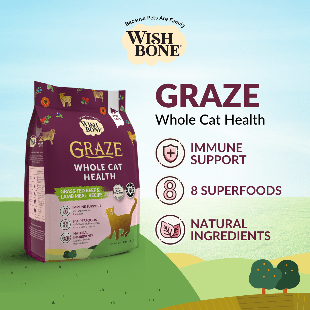 Wishbone Graze New Zealand Beef & Lamb Cat Food 4.5kg