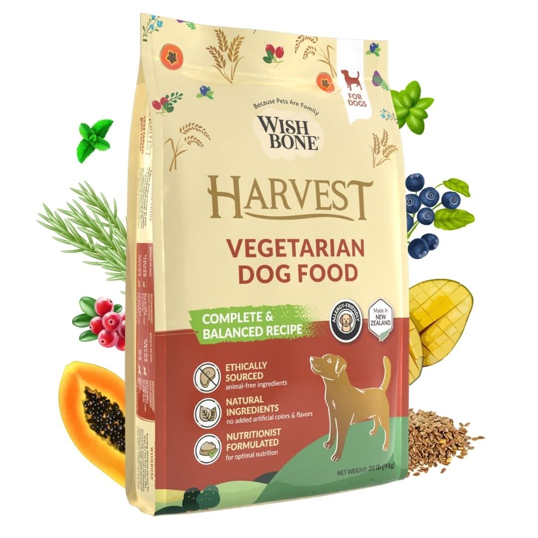 Wishbone Harvest dog food bag front packaging view