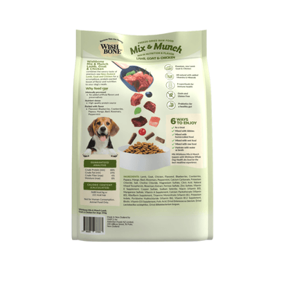 Wishbone Lamb, Goat & Chicken Freeze - Dried Raw Topper for Dogs 350g - Wishbone Pet Foods NZ