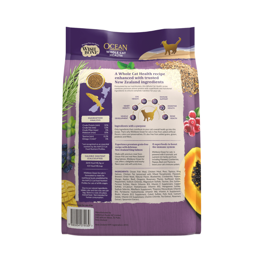 Grain-free New Zealand salmon cat food