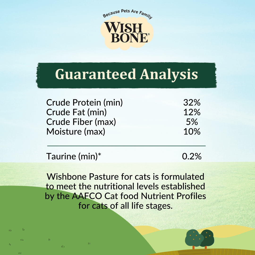 Wishbone Pasture for Cats - New Zealand Lamb 1.8kg, 4.5kg - Wishbone Pet Foods NZ