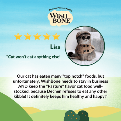 Wishbone Pasture for Cats - New Zealand Lamb 1.8kg, 4.5kg - Wishbone Pet Foods NZ