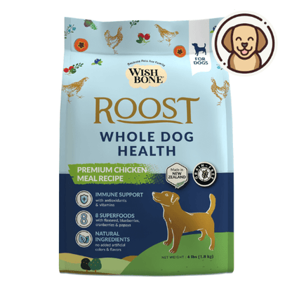 Wishbone Roost for Dogs - New Zealand Chicken 1.8kg, 9kg - Wishbone Pet Foods NZ