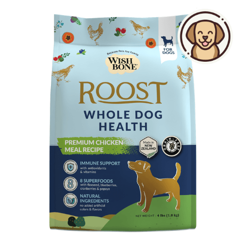 Wishbone Roost for Dogs - New Zealand Chicken 1.8kg, 9kg - Wishbone Pet Foods NZ