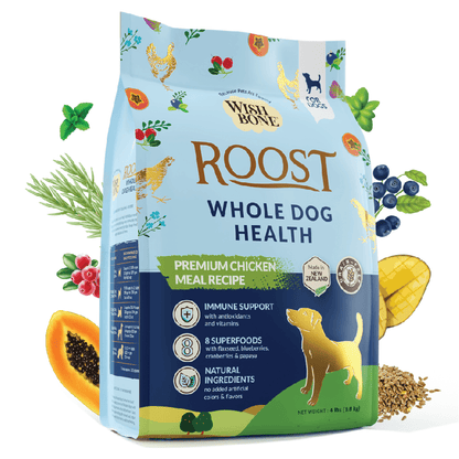 Wishbone Roost for Dogs - New Zealand Chicken 1.8kg, 9kg - Wishbone Pet Foods NZ