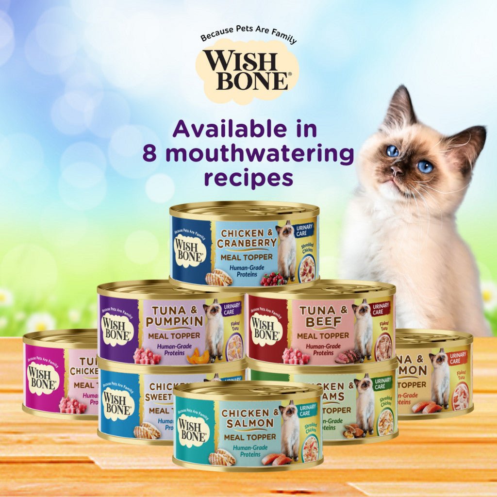 Wishbone Tuna & Beef - Cat Urinary Care Topper in Cans 85g - Wishbone Pet Foods NZ