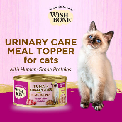 Wishbone Tuna & Beef - Cat Urinary Care Topper in Cans 85g - Wishbone Pet Foods NZ