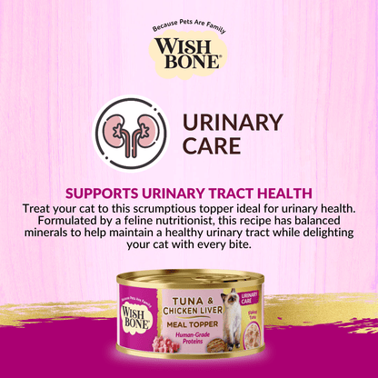 Wishbone Tuna & Chicken Liver - Cat Urinary Care Topper in Cans 85g - Wishbone Pet Foods NZ