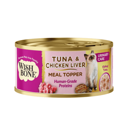 Wishbone Tuna & Chicken Liver - Cat Urinary Care Topper in Cans 85g - Wishbone Pet Foods NZ