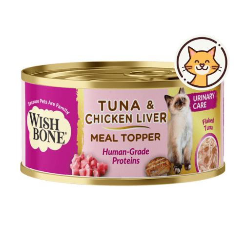 Wishbone Tuna & Chicken Liver - Cat Urinary Care Topper in Cans 85g - Wishbone Pet Foods NZ
