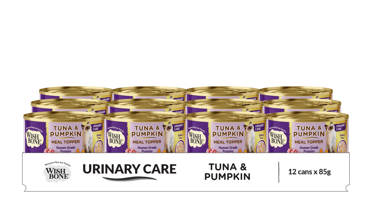 Wishbone Tuna & Pumpkin - Cat Urinary Care Topper in Cans 85g - Wishbone Pet Foods NZ