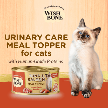 Wishbone Tuna & Salmon - Cat Urinary Care Topper in Cans 85g - Wishbone Pet Foods NZ